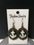 black anchor earrings