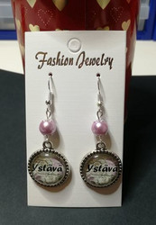 Friends earrings light pink