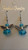 Light blue angel earrings