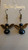 Black angel earrings