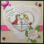 Valentine's day card with couple
