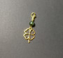 Four leaf clover collar charm