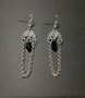 Hanging goth earrings