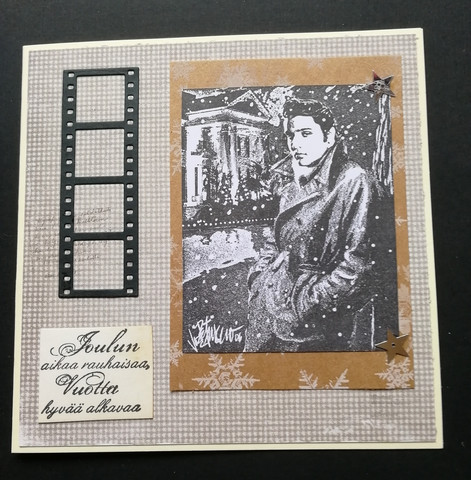 Joulukortti Elvis ja runo
