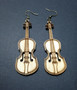 Violin earrings