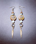 Dragonfly and feather earrings