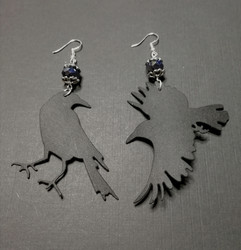 Raven earrings