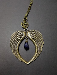 Wings Necklace with pentagram