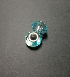 Lock bead bright turquoise 