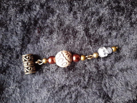 Locks jewelry light skull and bead