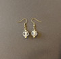 Steampunk bead earrings