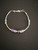 Silver and violet bracelet