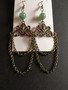 Viking earrings with stone beads