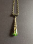 Medieval necklace with green pendant