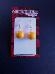 Yellow Ball Earrings