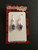 Blue stone beads earrings