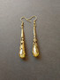 Yellow medieval earrings