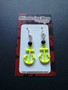 Yellow anchor earrings