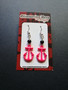 Pink anchor earrings
