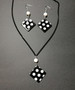 Black square set with dots