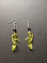 Yellow high heel earrings