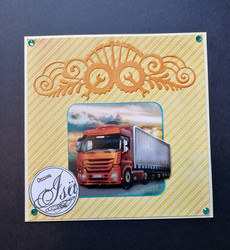 Father's day card truck
