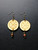 Viking Earrings Vegvisir with stone beads