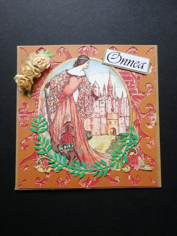 Princess and castle card