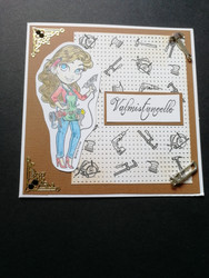 Graduate card builder girl