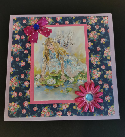 Pink fairy card