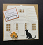 Housewarming card with a cat