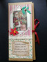 Santa Clause and children chocolate bar card