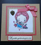 Pin up themed Valentine's day card