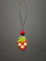 Strawberry necklace with red bead
