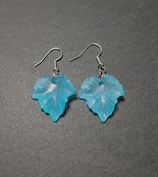 Turquoise maple leaf earrings