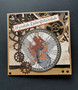 Steampunk motorcyckle father day card