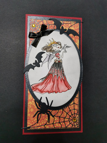 Halloween -kortti vampyyri kuningatar