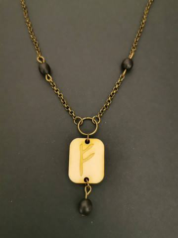 Rune necklace Fehu