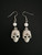White Skull earrings