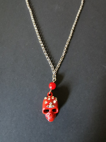 Red Skull necklace