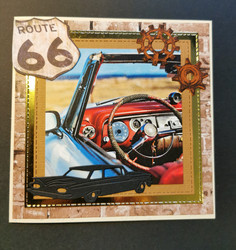 Route 66 sign card