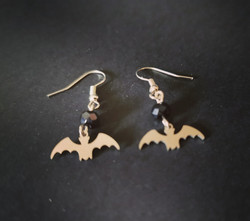 Small bat earrings
