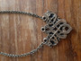 Viking necklace bronze colored knot