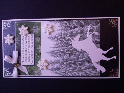 Unicorn christmas card