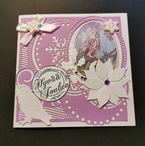 Christmas Card Owls
