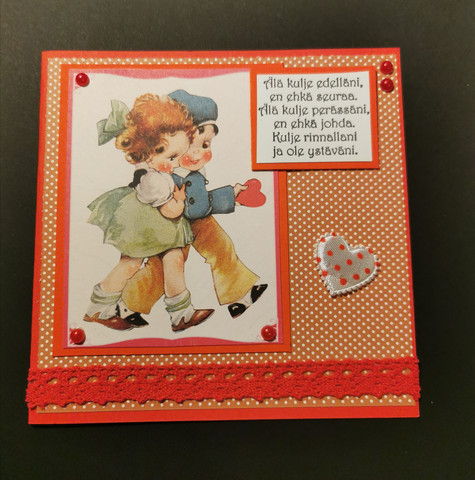 Boy and girl Valentine's day card
