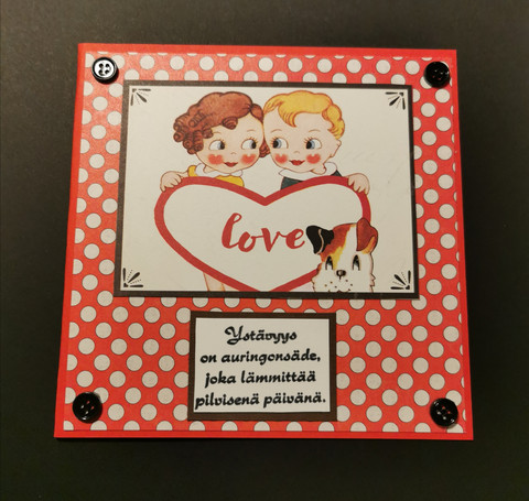 Boy and girl Valentine's day card
