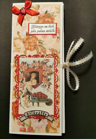 Valentine's chocolate bar card