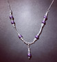Violet winter necklace