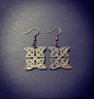 Bronze colored celt earrings